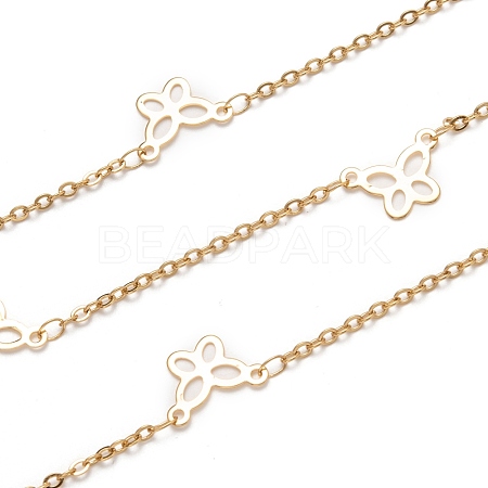 304 Stainless Steel Butterfly Link Cable Chains STAS-P254-09G-1