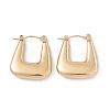 Ion Plating(IP) 304 Stainless Steel Trapezoid Thick Hoop Earrings for Women EJEW-B018-07G-1