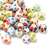 Handmade Porcelain European Beads PORC-C009-01-1