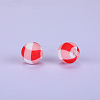 Printed Round Silicone Focal Beads SI-JX0056A-43-1
