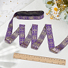 Ethnic Style Polyester Jacquard Ribbon OCOR-WH0078-478B-05-4