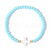Bohemian Glass Beads Stretch Bracelets KO2121-6-1