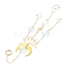 Glass Teardrop/Star Pendant Decorations HJEW-JM01170-2