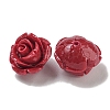 Synthetic Coral Dyed Carved Beads SHEL-I001-05D-3