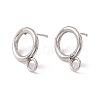 Non-Tarnish 304 Stainless Steel Stud Earring Findings LS-STAS-P308-02A-P-1
