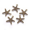 Tibetan Style Alloy Pendants TIBEP-EA306YKG-AB-FF-2
