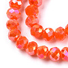 Electroplate Glass Beads Strands EGLA-A044-P8mm-B03-3