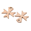 Ion Plating(IP) 304 Stainless Steel Charms STAS-C043-49RG-2