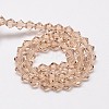 Imitate Austrian Crystal Bicone Glass Beads Strands LS-GLAA-F029-6x6mm-12-2