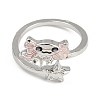 Axolotl with Starfish Alloy Enamel Adjustable Cuff Rings FS-WG6A93B-01-2