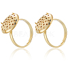 Brass Adjustable Ring Findings KK-BBC0018-54B-6