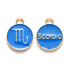 Alloy Enamel Pendants ENAM-S124-01A-02L-1