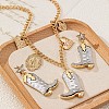 Cowboy Boots Zinc Alloy Earrings & Necklaces Sets for Women FS-WGC30FE-01-4
