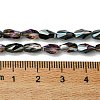 Transparent Electroplate Glass Beads Strands GLAA-K064-03A-HP01-4