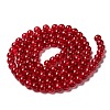 Spray Painted Crackle Glass Beads Strands CCG-Q001-8mm-13-2