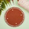 2Pcs 2 Colors PU Leather Knitting Crochet Bags Nail Bottom Shaper Pad DIY-SZ0001-83A-5