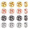 SUPERFINDINGS 16Pcs 4 Colors Brass Beads FIND-FH0004-19-1