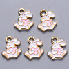 Alloy Enamel Charms X-ENAM-S121-117B-2