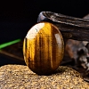 Natural Tiger Eye Oval Palm Stone Massager PW-WG63539-21-1