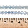 Natural Aquamarine Beads Strands G-D327-B01-5mm-5