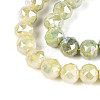 Anti-Tarnish Electroplate Glass Beads Strands GLAA-N010-10mm-12-4