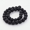 Natural Lava Rock Beads Strands G434-12-2