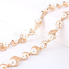 Leaf Alloy & Plastic Pearl Link Chain Waist Belly Chains for Women FS-WGE56DF-01-3