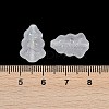 Frosted Transparent Acrylic Beads OACR-P029-04B-01-4