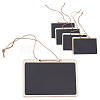 10Pcs Mini Wooden Hanging Chalkboard HJEW-DR0001-04-1