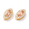 Rack Plating Brass Micro Pave Cubic Zirconia Beads KK-D073-02G-NR-2