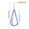 Evil Eye Lampwork Beaded Mobile Phone Straps HJEW-GO00001-2