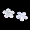 Plating Opaque Acrylic Imitation Shell Bead Cap OACR-P039-03D-2