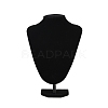 MDF Covered with Velveteen Bust Shaped Necklace Display Stands ODIS-S015-01C-1