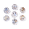 Handmade Foil Glass Beads FOIL-Q001-02D-1