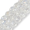 Transparent Electroplate Glass Beads Strands EGLA-N013-T10mm-B01-1