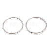 Tarnish Resistant 304 Stainless Steel Needle with 201 Stainless Steel Ring Huggie Hoop Earrings EJEW-L256-02E-P-1