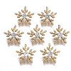 Brass Micro Pave Cubic Zirconia Charms KK-R111-059-1