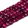 Dyed Natural Agate Beads Strands G-T138-211E-2