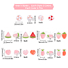 40Pcs 10 Style Transparent Enamel Acrylic Beads TACR-SC0001-09B-2