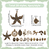 80Pcs 20 Style Tibetan Style Alloy Pendants Sets TIBEP-FG0001-03-2