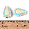 Painted Opaque Acrylic Beads OACR-T029-02O-3