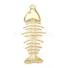 Brass Big Pendants X-KK-N268-02G-1