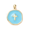 Brass Enamel Pendants KK-G417-01LG-09-1