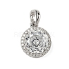 925 Sterling Silver Pave Cubic Zirconia Pendants STER-B009-01A-04-1