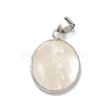 Natural White Shell Pendants BSHE-E029-01P-3