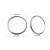 Non-Tarnish 201 Stainless Steel Linking Rings X-STAS-F192-001P-03-2