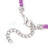 3MM Gradient Color Glass Seed Beaded Choker Necklaces for Women NJEW-JN05877-5
