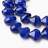 Opaque Solid Color Glass Beads Strands X-GLAA-E405-01B-J-1
