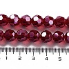 Electroplate Transparent Glass Beads Strands X-EGLA-A035-T10mm-A07-4