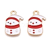 Christmas Theme Alloy Enamel Pendants ENAM-T020-10W-2